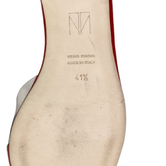 Tamara Mellon D'Orsay Leather Pointed Toe Flats Red Size EU 41.5 - Picture 10 of 10